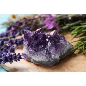 Natural Amethyst Cluster, Grade AAA Uruguayan Quartz Unique Crystal Geode.